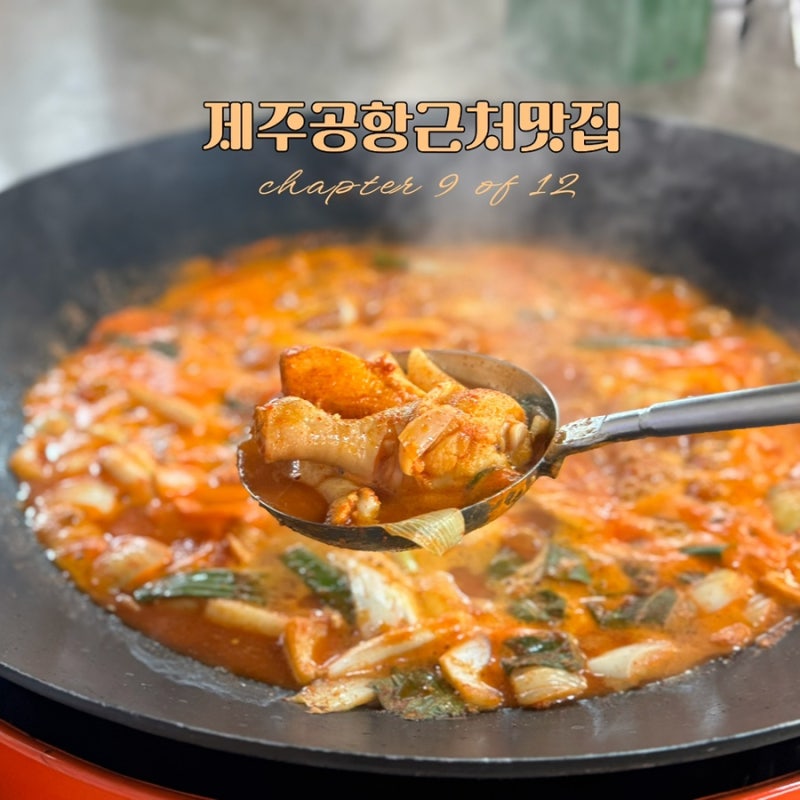 제주 공항근처맛집 노형동밥집 드럼통솥뚜껑 닭도리탕