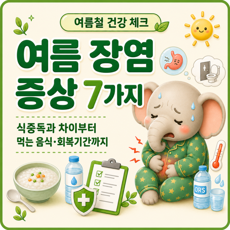 여름 장염 증상, 과민성대장증후군인 줄 알았는데? 초기증상 7가지와 회복기간