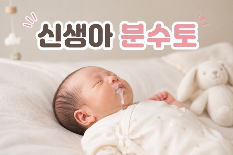 신생아 분수토 원인, 해결 방법