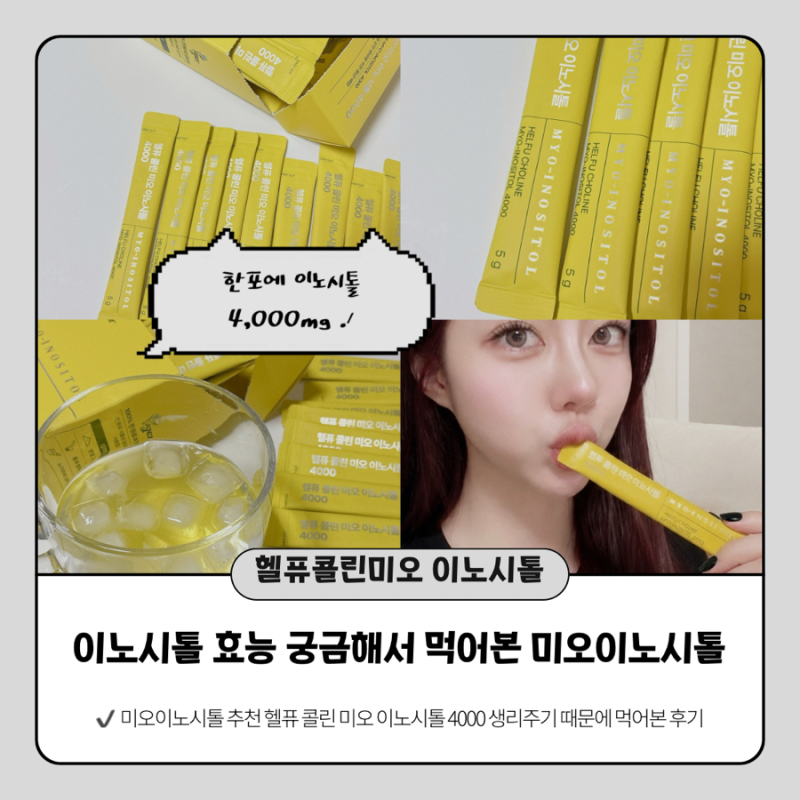 헬퓨 콜린 미오 이노시톨 4000, 한 달 꾸준히 먹어본 후기