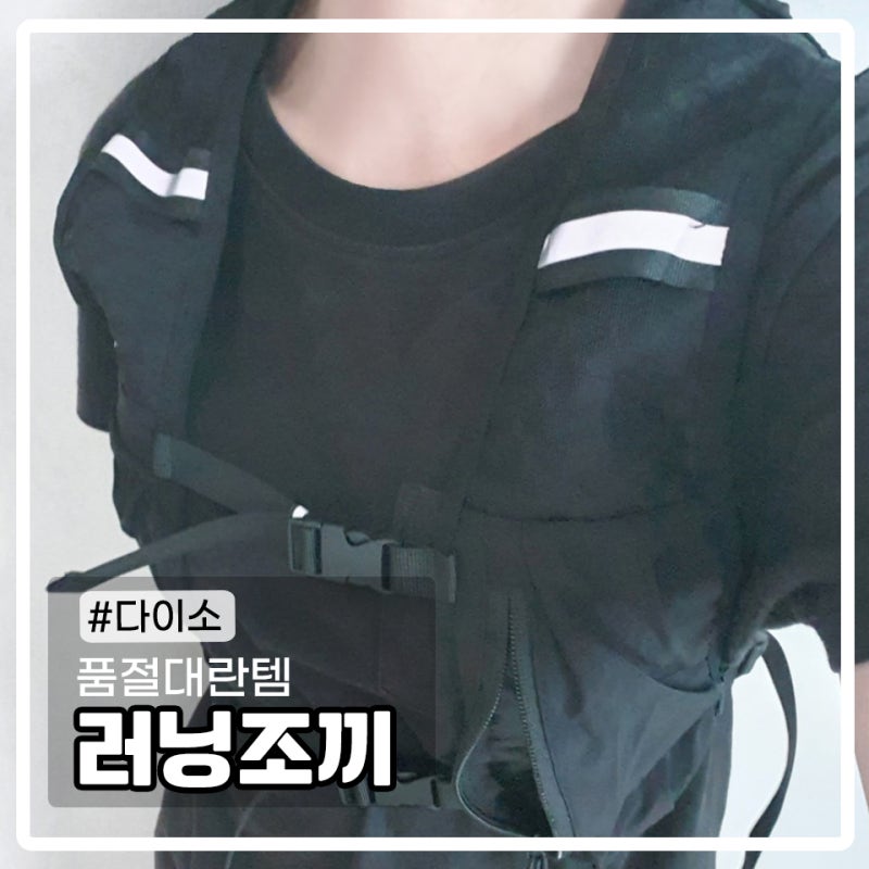 다이소 추천템 러닝조끼 (메쉬조끼) 내돈내산 솔직후기