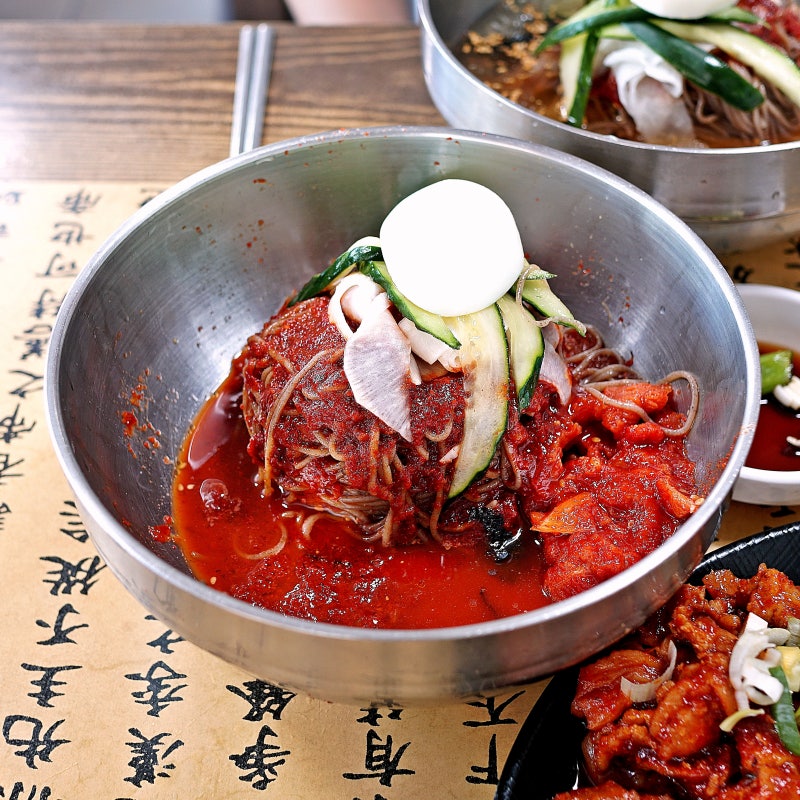 부산 문현동 막국수 맛집 봉평메밀막국수 오징어순대