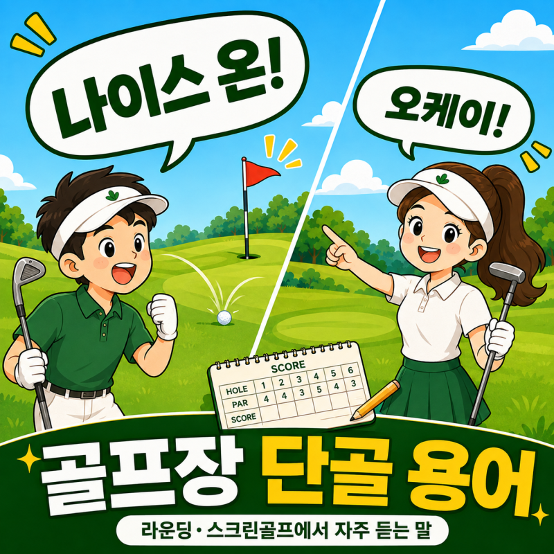 [정보] 골프 초보를 위한 라운딩·스크린골프 용어 사전