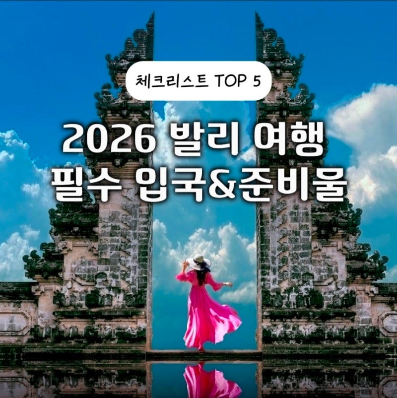 발리 여행 전 필수 준비물 (비자신청,입국신고서,관광세,담배규정,여행자보험)