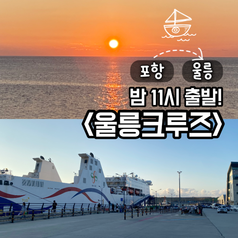 포항 영일만항 울릉크루즈 밤 11시 배편 후기｜울릉도 가는법, 6인실·차량선적·승선부터 울....