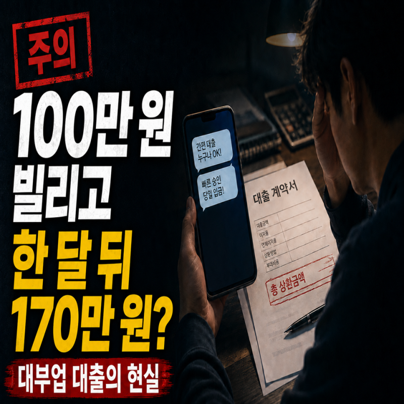 대부업 대출을 직접 이용해보니, 광고와 현실은 달랐습니다