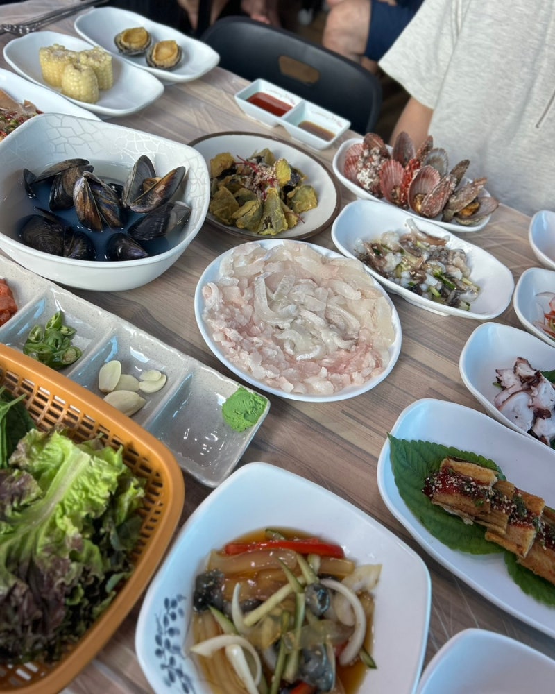 부산 근교 여행지 추천 이수도 1박3식 어부의만찬-2(3식 메뉴)