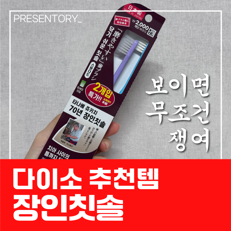 다이소 칫솔 추천템 장인칫솔 보이면 무조건 쟁여야함 드디어 재고풀림!