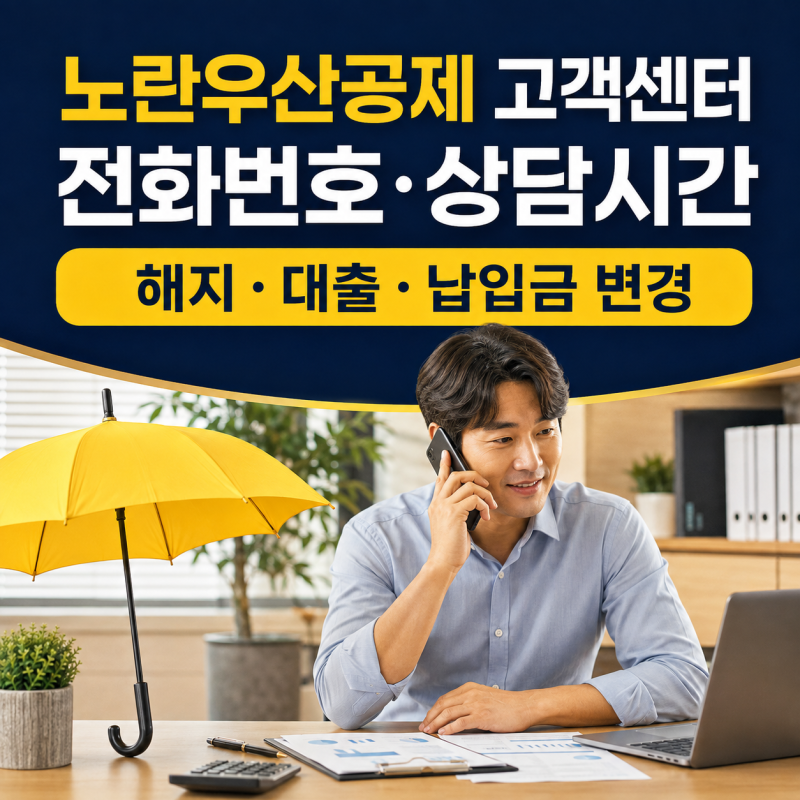 노란우산공제 고객센터 전화번호｜해지·대출·납입금 변경 상담방법 총정리