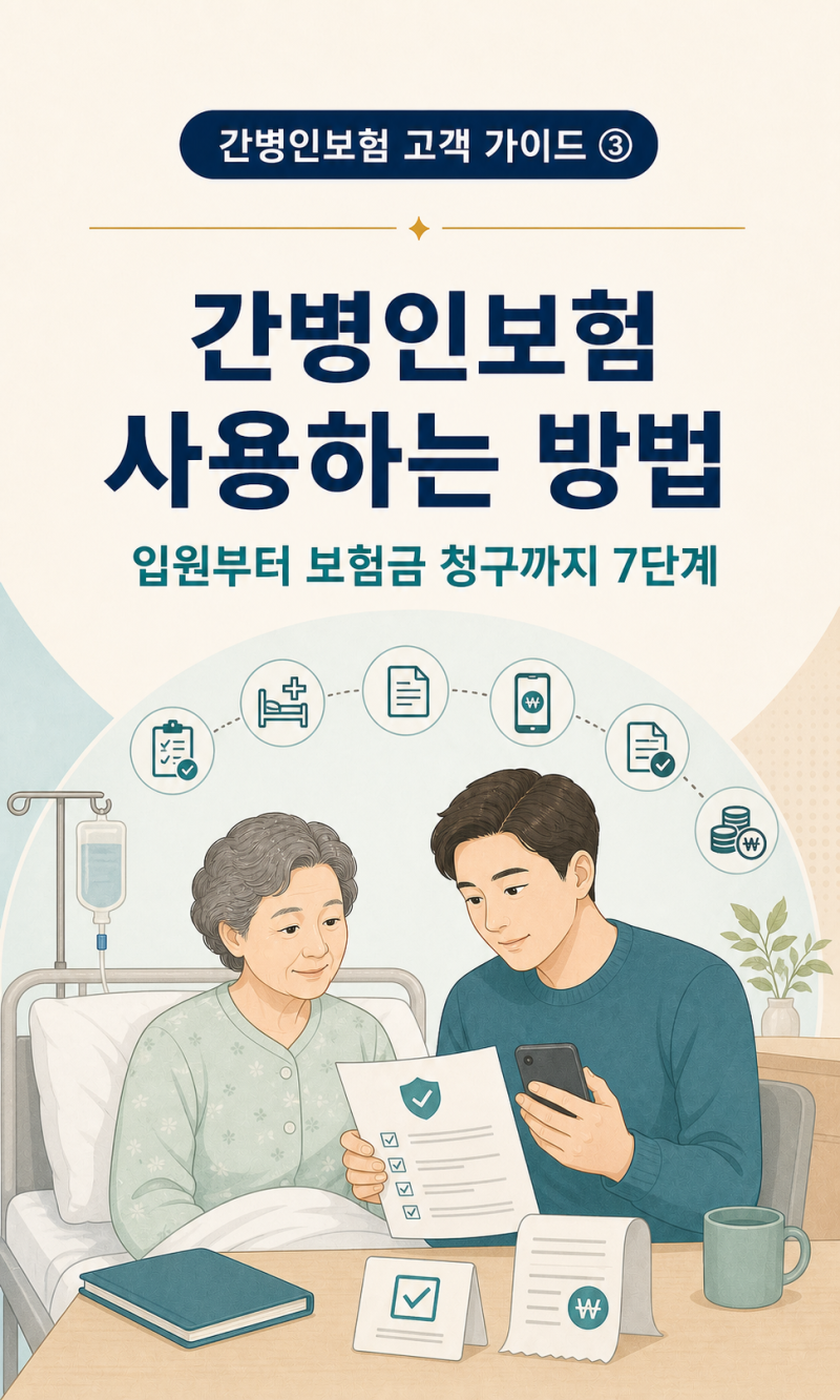 간병인보험 사용하는 방법: 입원부터 보험금 청구까지 7단계