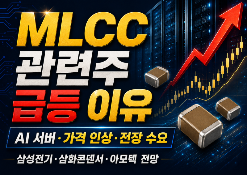 MLCC 관련주 급등 이유｜AI 서버 공급부족·가격 인상, 삼성전기·삼화콘덴서·아모텍 전망