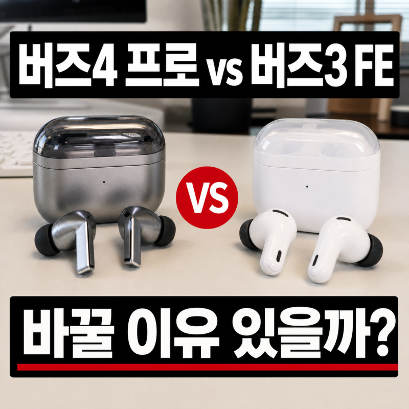 갤럭시 버즈4 프로 vs 버즈3 FE 차이, 신형으로 바꿀 이유가 있을까