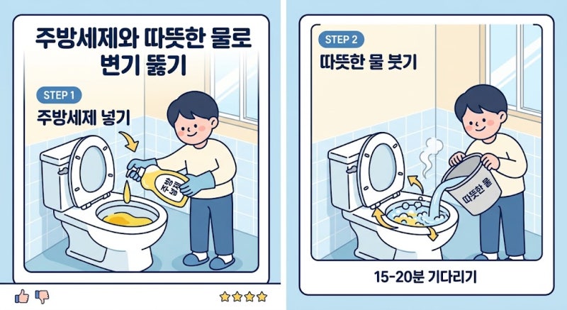 자취방 변기 막혔을 때 뚫어뻥 없이 집에서 해결하는 현실적인 방법