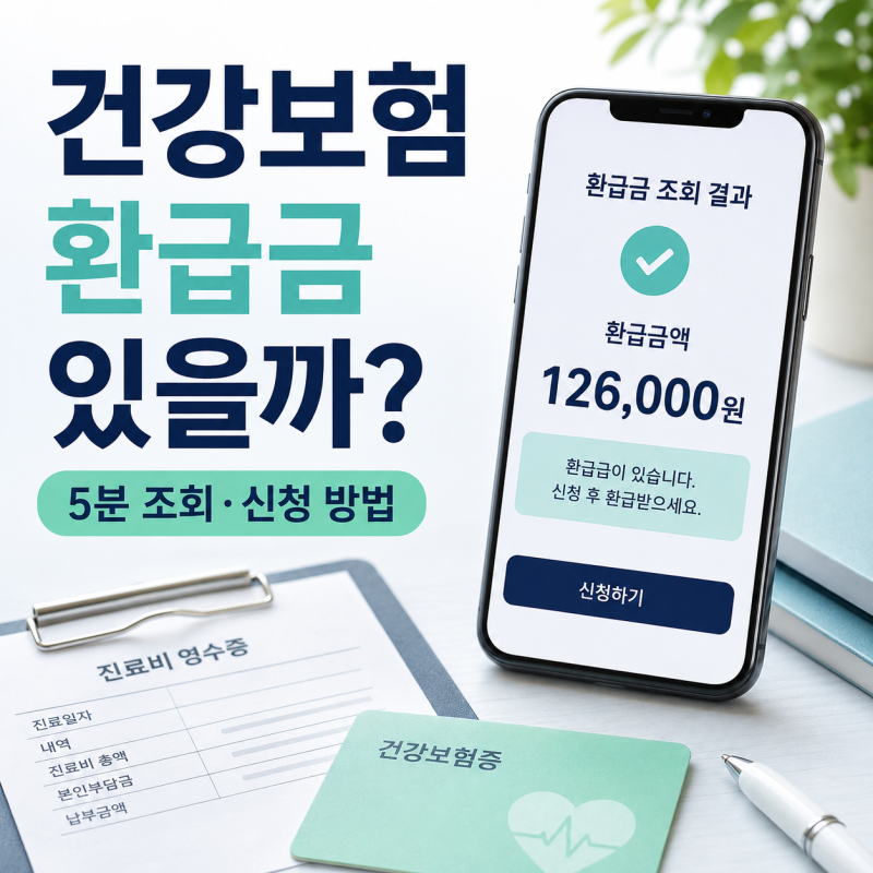 건강보험 환급금 조회 방법｜내 병원비·보험료 돌려받는지 확인하기