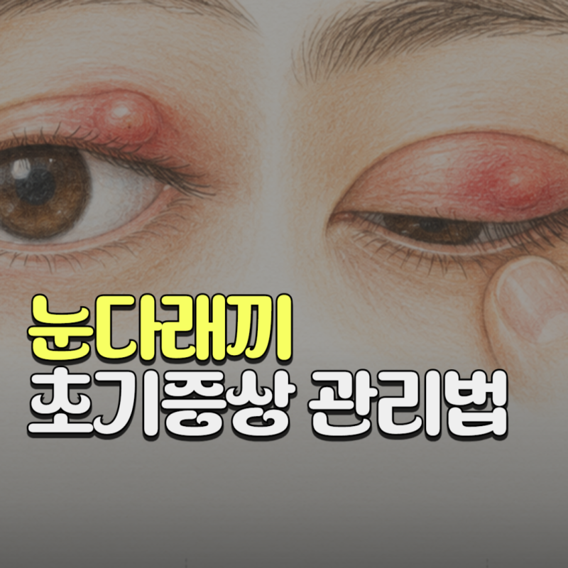 약국 약보다 확실한 눈다래끼 초기증상 관리법