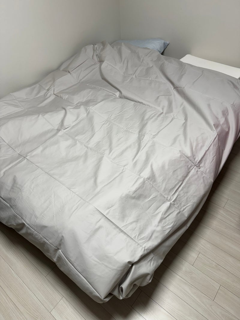 호텔이불커버추천 바운티풀 60수 순면 호텔 이불커버 애쉬그레이 후기