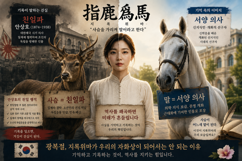 광복절, 다시 지록위마(사슴이 어느새 말이 되었다) ｜ ‘친일의 역사가 성공한 ‘신지식인....