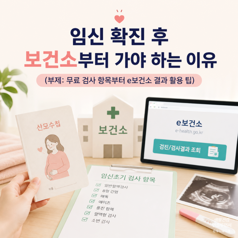 보건소 임신초기검사 시기 비용 정리, 공복 금식 여부 및 주의사항