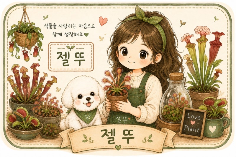 식충식물 끈끈이 주걱