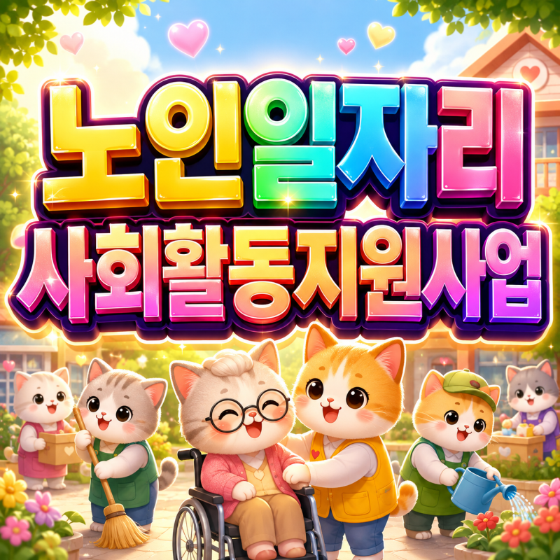 2026 노인일자리및사회활동지원사업 월 29만원부터 평균 76만1천원 일부 특화형 월 90만원까지!....