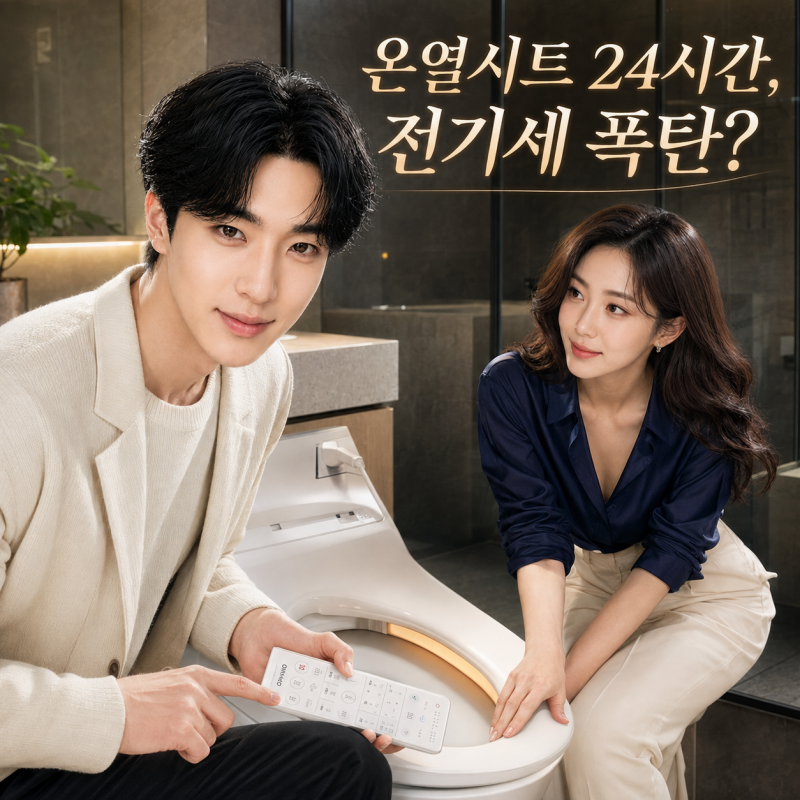 웅진 코웨이 비데 렌탈, 온열시트 계속 켜두면 전기세까지 따져봐야 할까요? (실제 사용 팩트....