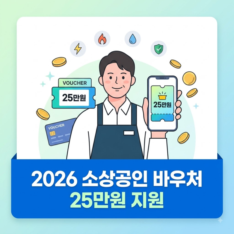 2026 소상공인 바우처 25만원 신청방법과 대상 사용처 완벽 정리