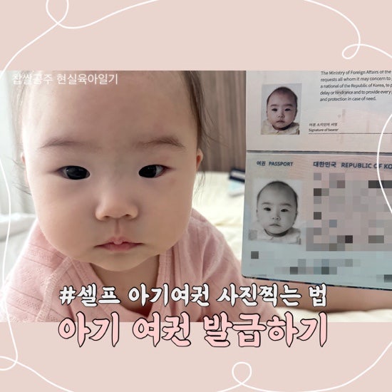 ✈️ 3일만에 수령한 아기여권 만들기 ꔛ 셀프 아기여권 사진촬영 (feat. 어플추천 • 사진검....