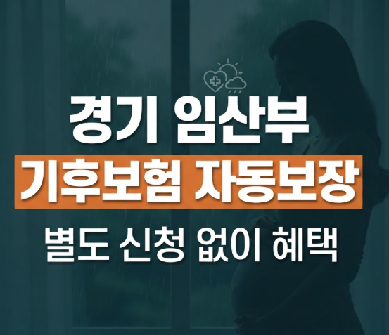 경기 기후보험 임산부 청구 방법 서류 다운로드