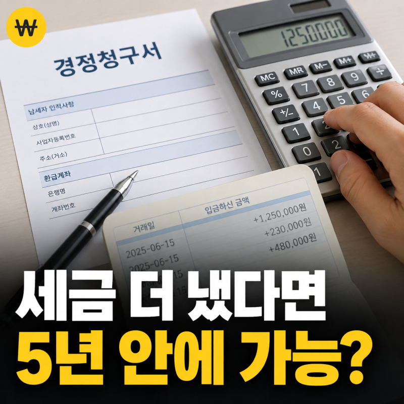 경정청구 뜻 신청기한 환급기간 정리