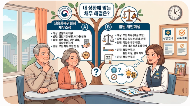 개인회생 자주 묻는 질문 6가지｜신용회복위원회와 차이부터 3년·5년 변제기간까지 ①