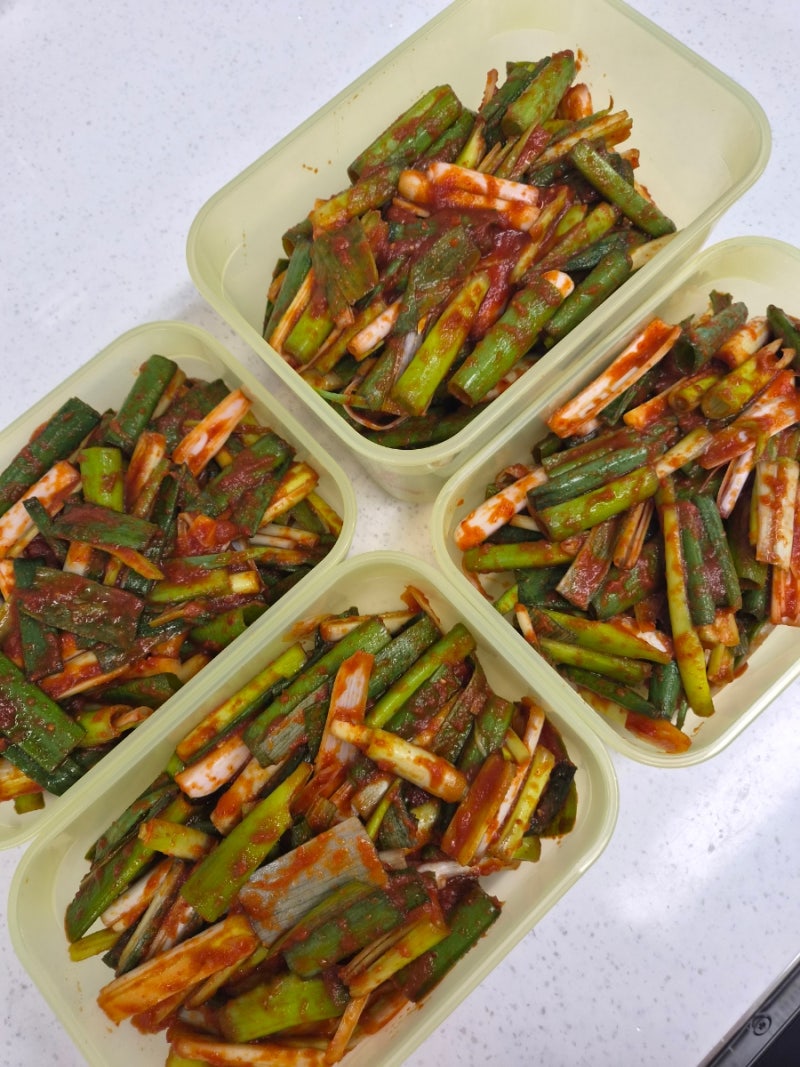 [대파김치 레시피] 삼겹살집에서 먹던 그 맛! 15분 만에 초간단하게 담그는 방법
