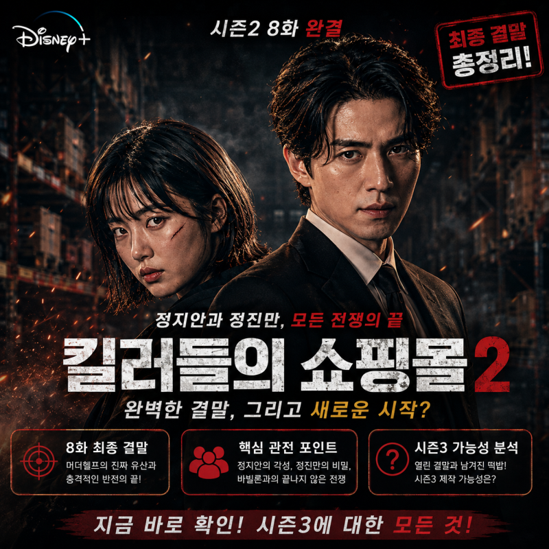 킬러들의 쇼핑몰 시즌2 8화 완결 후기! 최종 결말 요약과 시즌3 가능성 총정리