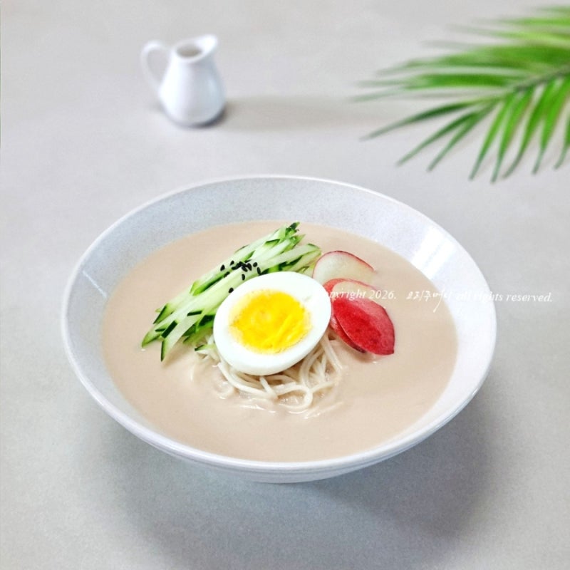 콩국수 만들기 시판 두유 콩물과 콩가루로 보다 더 간단하고 맛있게 !
