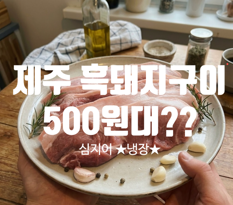 [가성비템] ★냉장★ 제주흑돼지구이가 한팩에 천원대..?? | 안심밥상 구매 후기