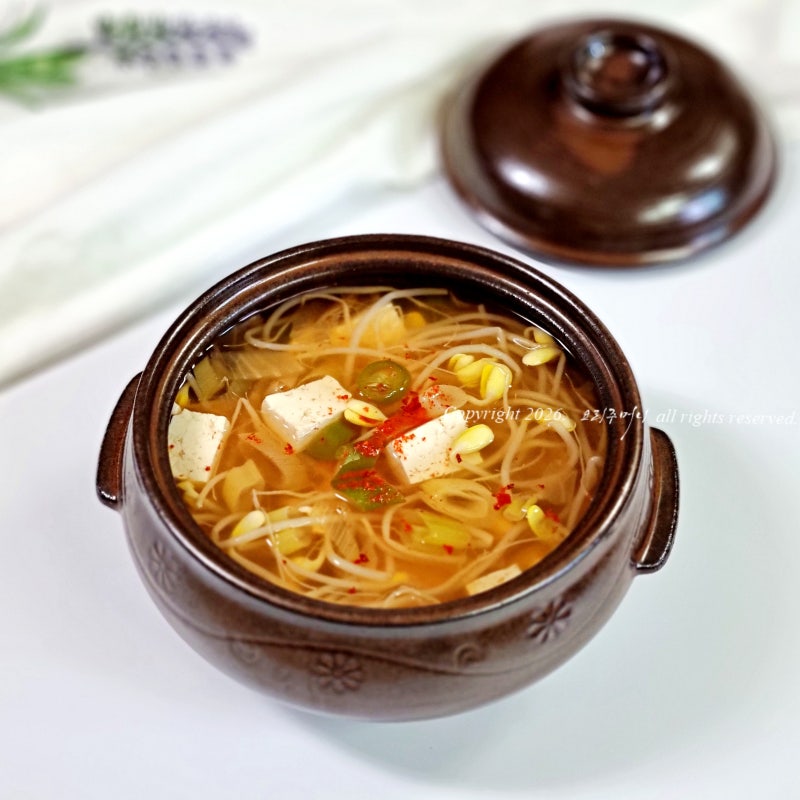 김치 콩나물국 레시피 매콤 시원한 국물요리 만들기