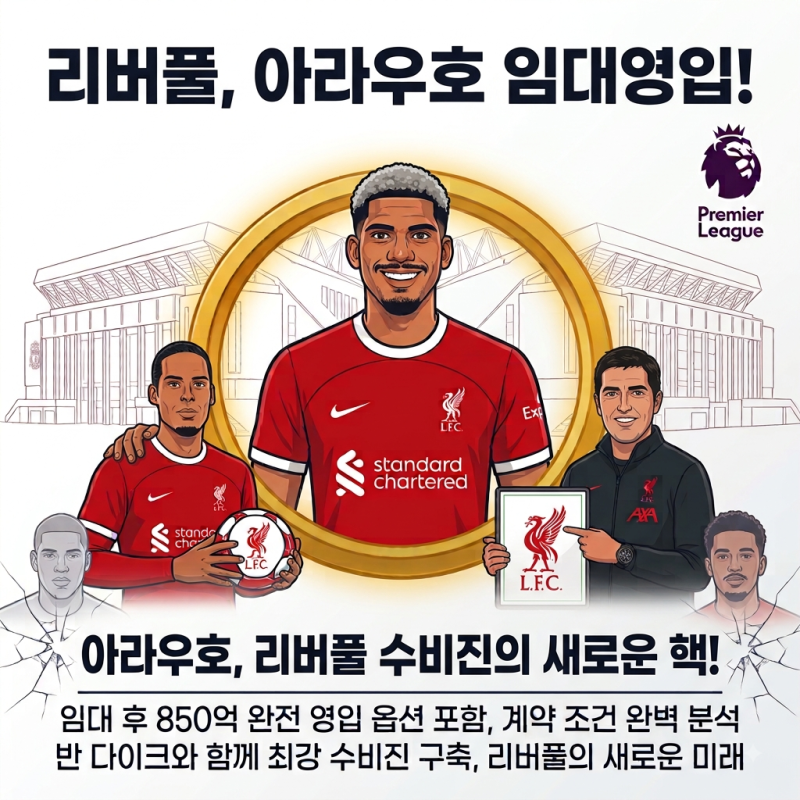 리버풀 아라우호 영입 확정, 임대 조건과 완전 영입 옵션 총정리