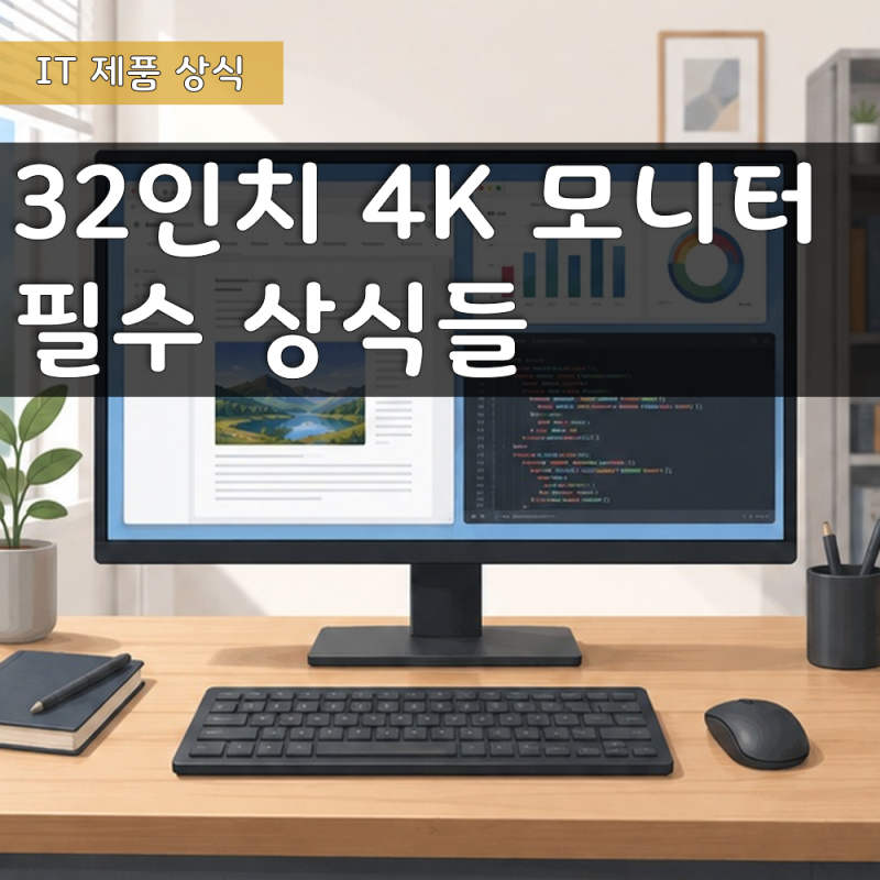 4K 모니터 32인치, DPI와 윈도우 배율부터 필요한 사양까지