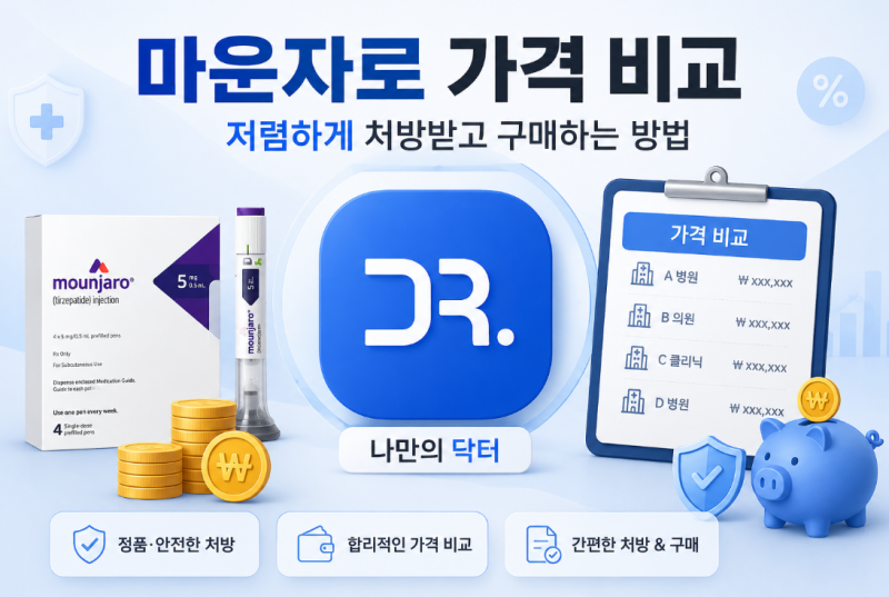 마운자로 최저가 구매하는 법｜처방 병원·약국 가격 비교