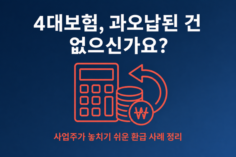 4대보험 환급제도, 사업주가 놓치기 쉬운 경우
