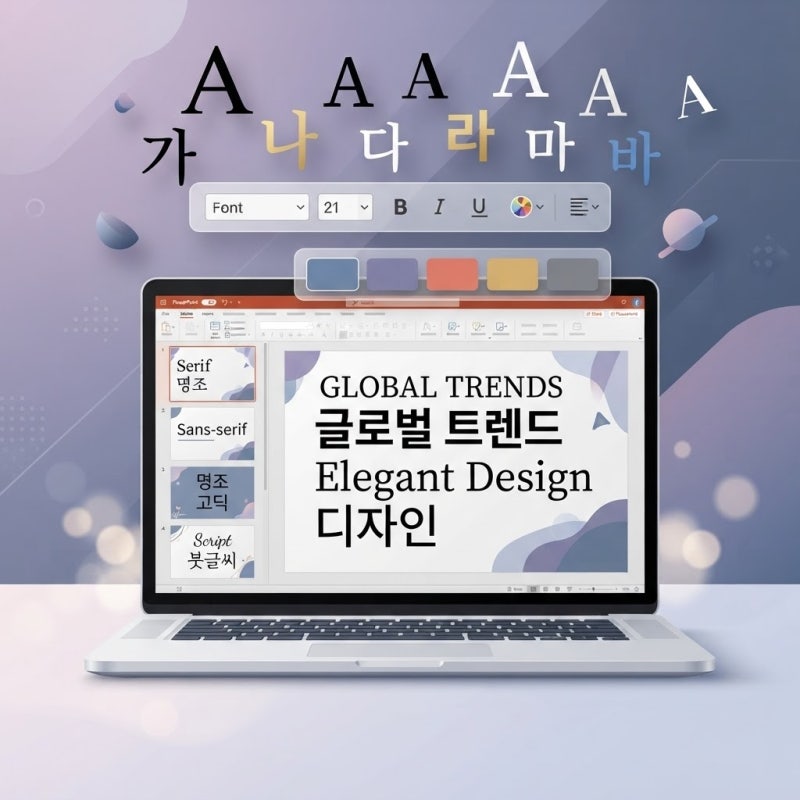 파워포인트 PPT 폰트, 글꼴 일괄 변경방법 익히기 전 살펴볼 기능 안내