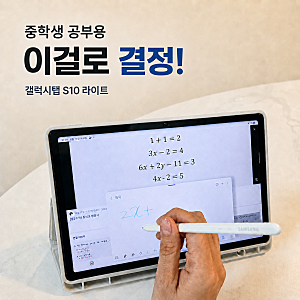 갤럭시탭 S10 라이트 256GB 장단점 중학생 공부용 솔직후기
