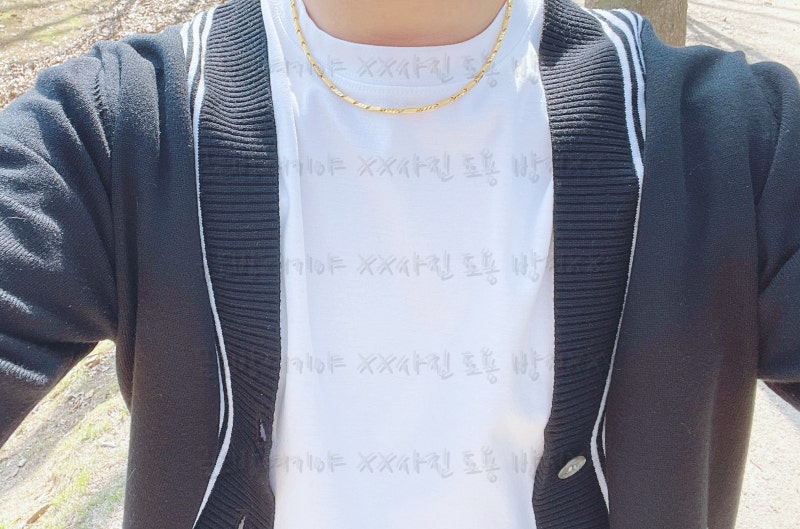 남자 순금목걸이 5돈 디자인 과하지 않아 부담없어요
