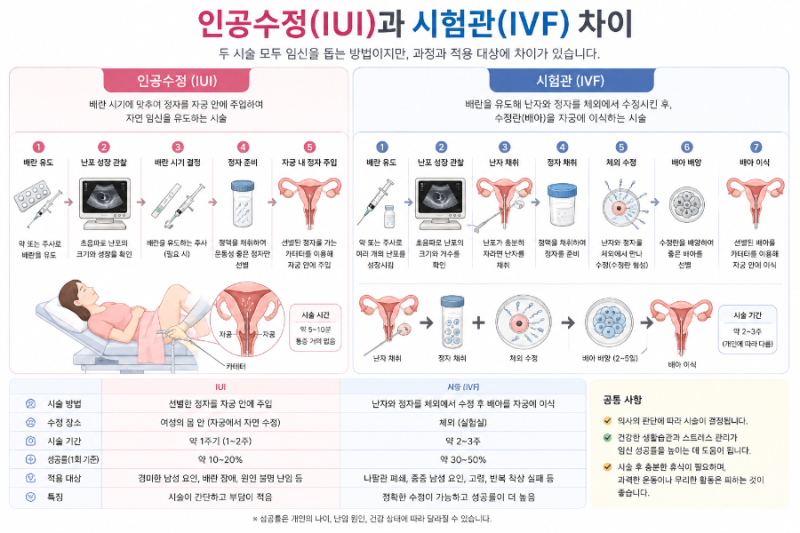 인공수정비용 정리 1차 후기/주사종류와 인공수정 시험관 차이점