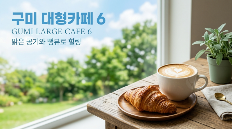 구미 대형카페 6곳, 맑은 공기와 뻥뷰로 힐링