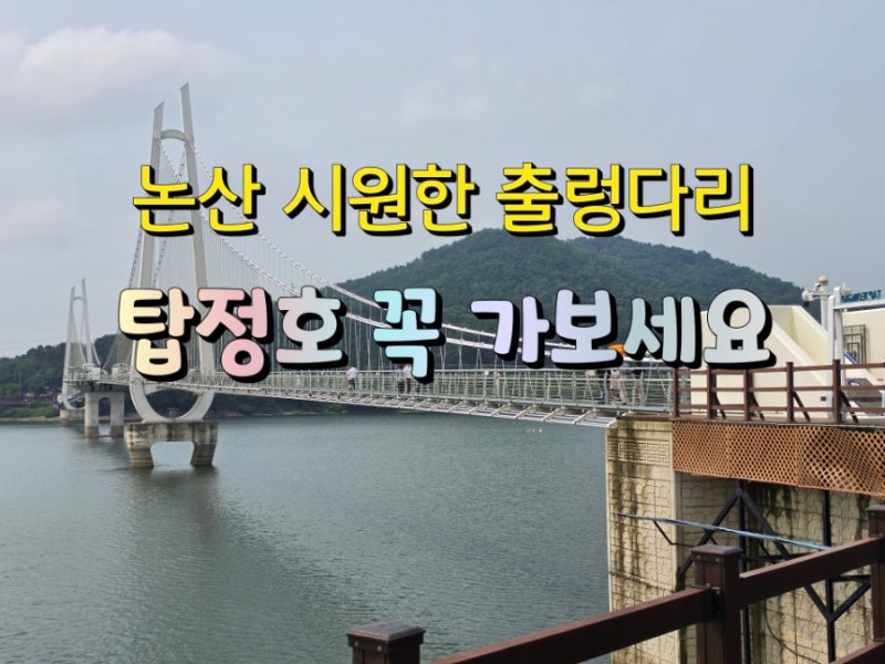 논산 탑정호 출렁다리 주차 입장료 소요시간 후기 총정리