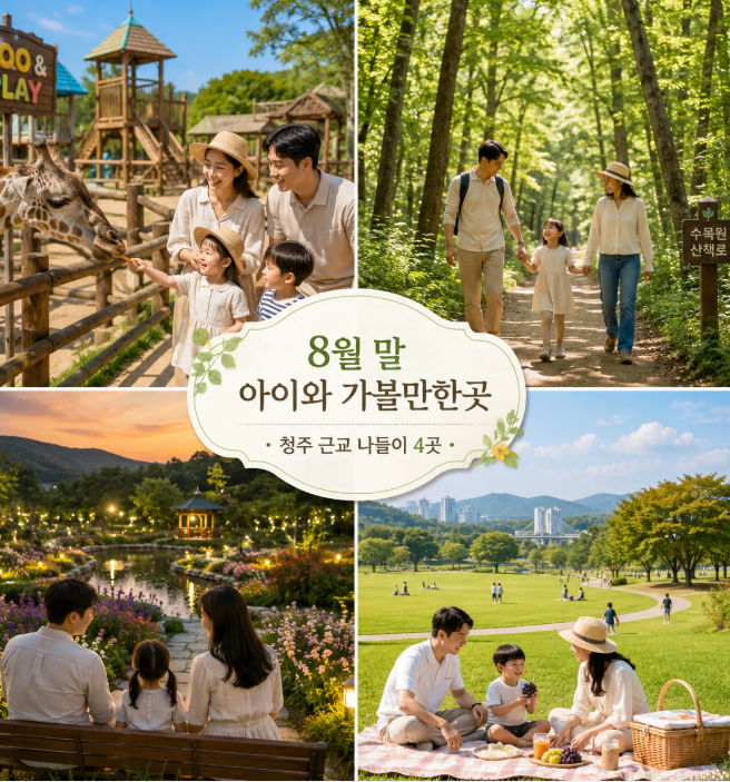 8월 말 아이와 가볼만한곳청주 근교 늦여름부터 초가을까지 나들이 4곳