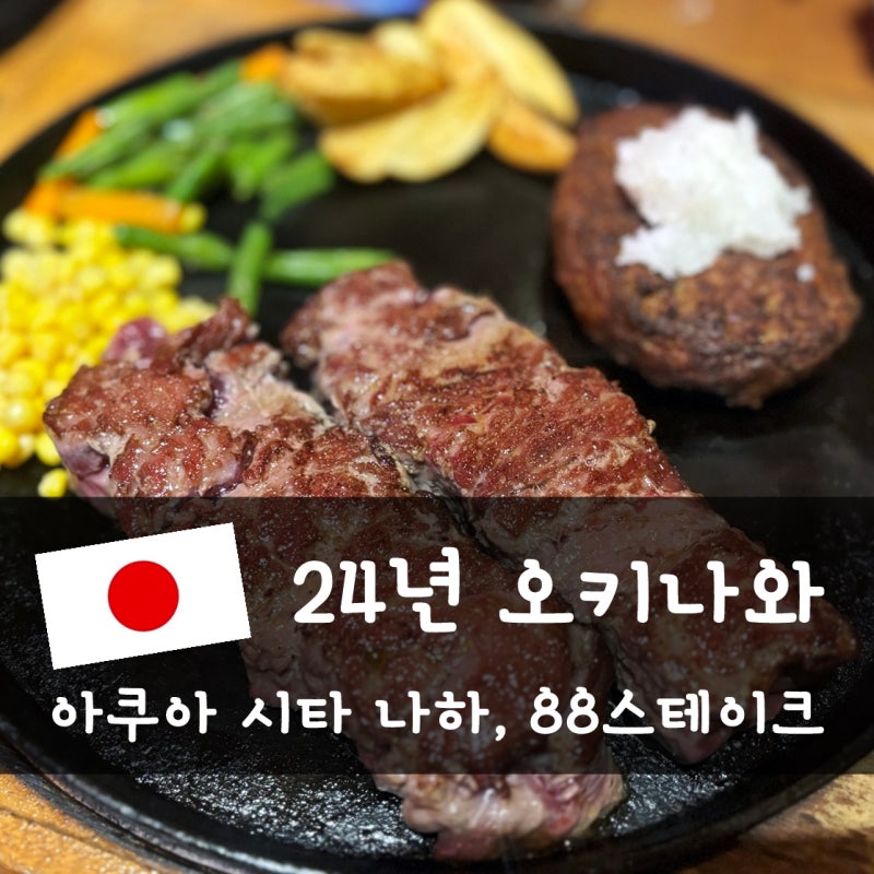 24년 여름] 오키나와 3일차(차량반납, 아쿠아 시타, 스테이크88)