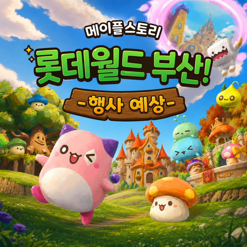 롯데월드 부산 메이플스토리 콜라보! 일정부터 굿즈까지 미리 알아보기