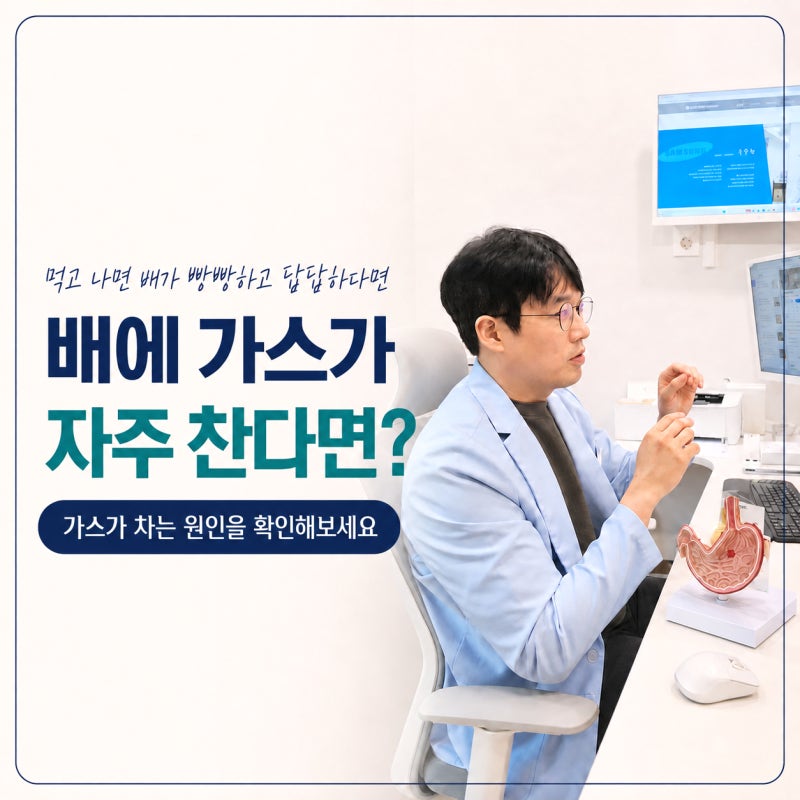 고속터미널역 내과, 배에 가스가 많이 차는 이유는 뭘까요?