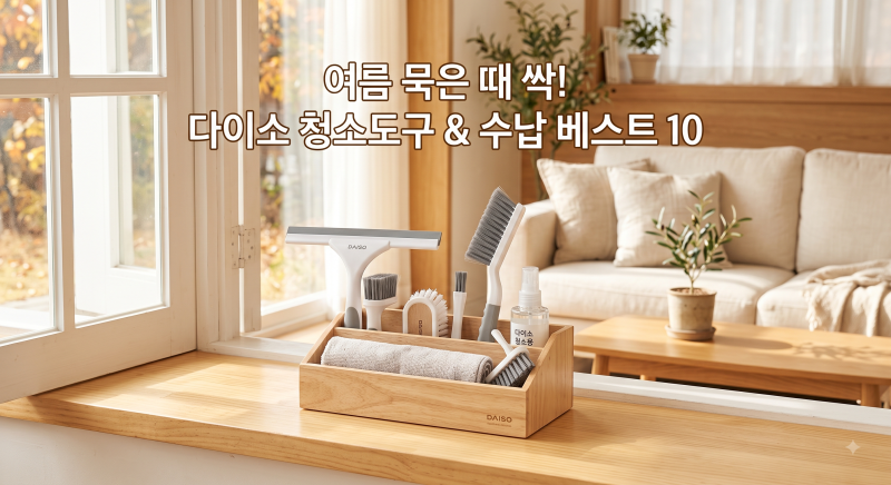 [다이소 추천템] 가을맞이 집안 청소도구 & 정리 수납용품 베스트 10